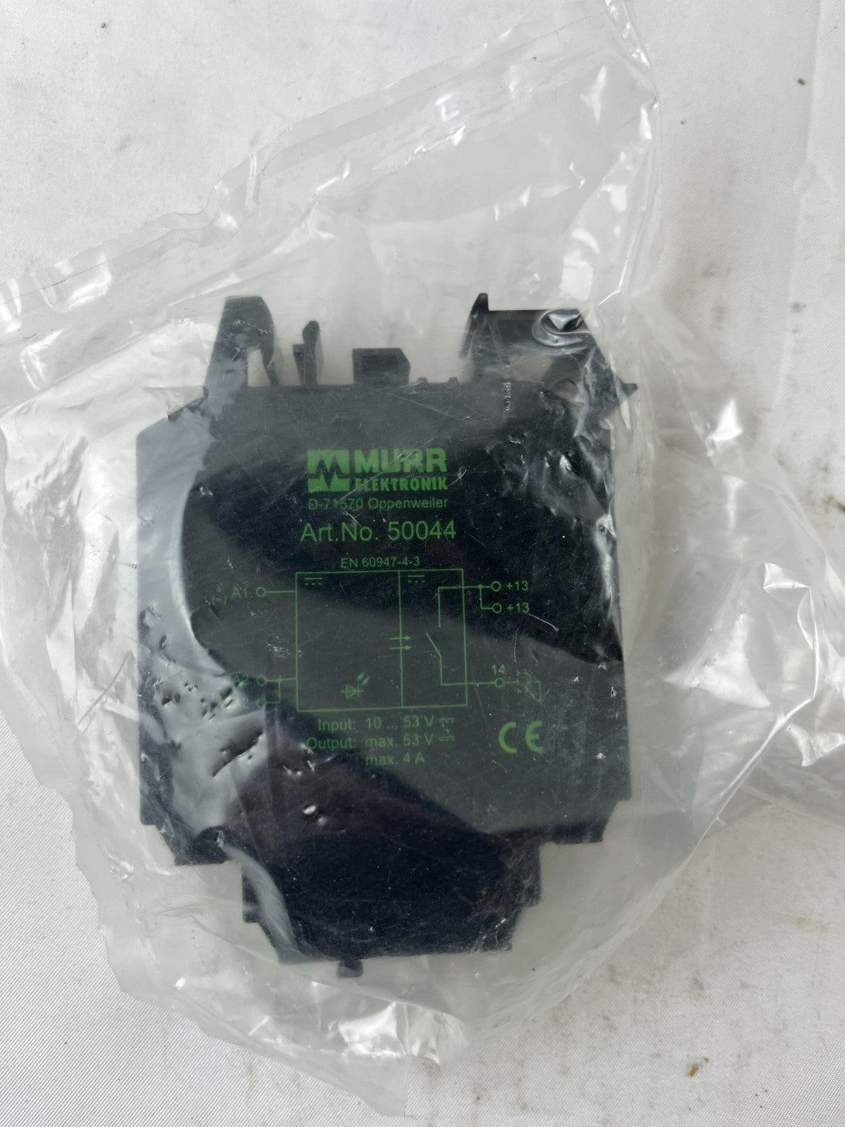 Murr Elektronik 50044 Interface Relay Module 10-53V 4A New Spare Unit