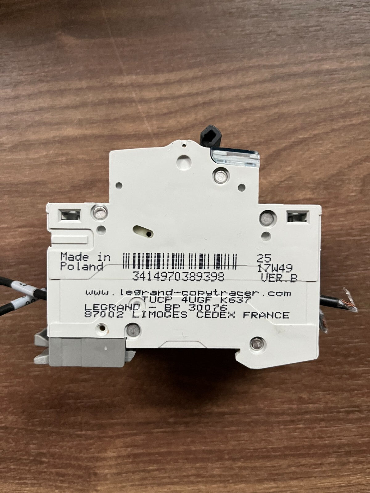 Legrand TX³ C2 3-Pole Circuit Breaker 6000 3A Used Working - Spare Part