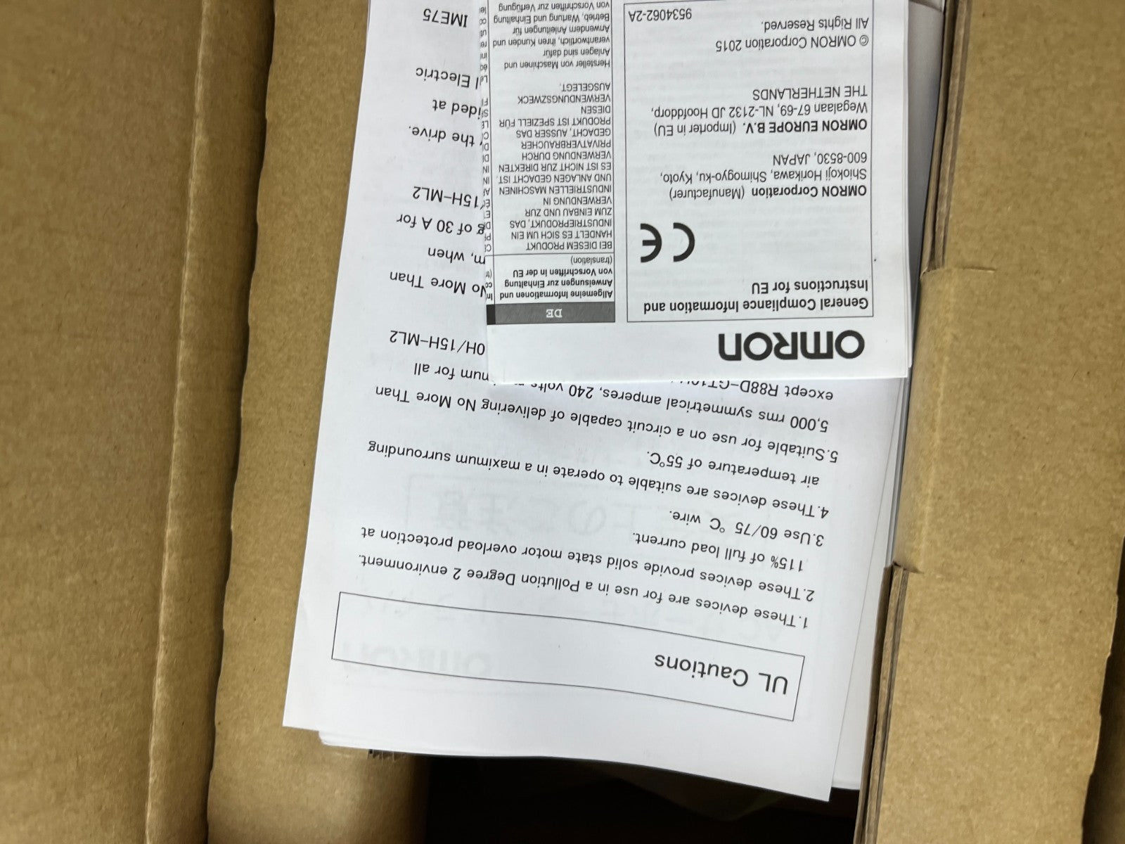 Omron R88D-GN04H-ML2 AC Servo Driver 400W 200–240V 1-Phase New in Box