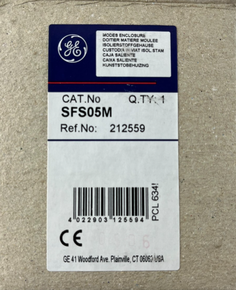 GE SFS05M NEW Motor Starter Enclosure IP65 SFK Circuit Breaker Housing 212559
