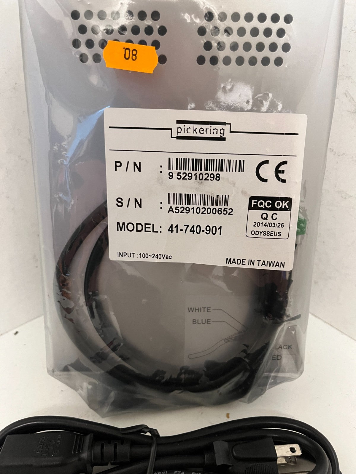 Pickering 41-740-901 AC-DC Adapter Power Supply Module Spare Part - New Open Box