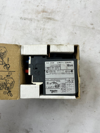 Schneider Electric TeSys LRD04 0.4–0.63A Thermal Overload Relay New in Box