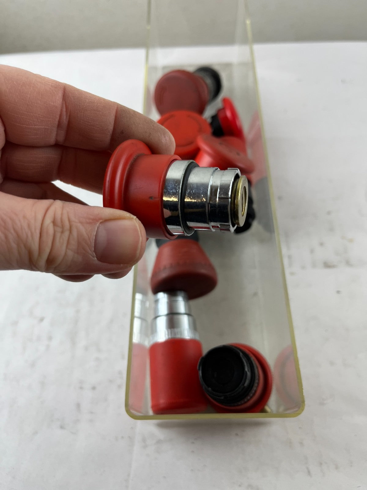 Industrial Emergency Stop Push Button Switches 22 Mm Red Mushroom Lot, Used