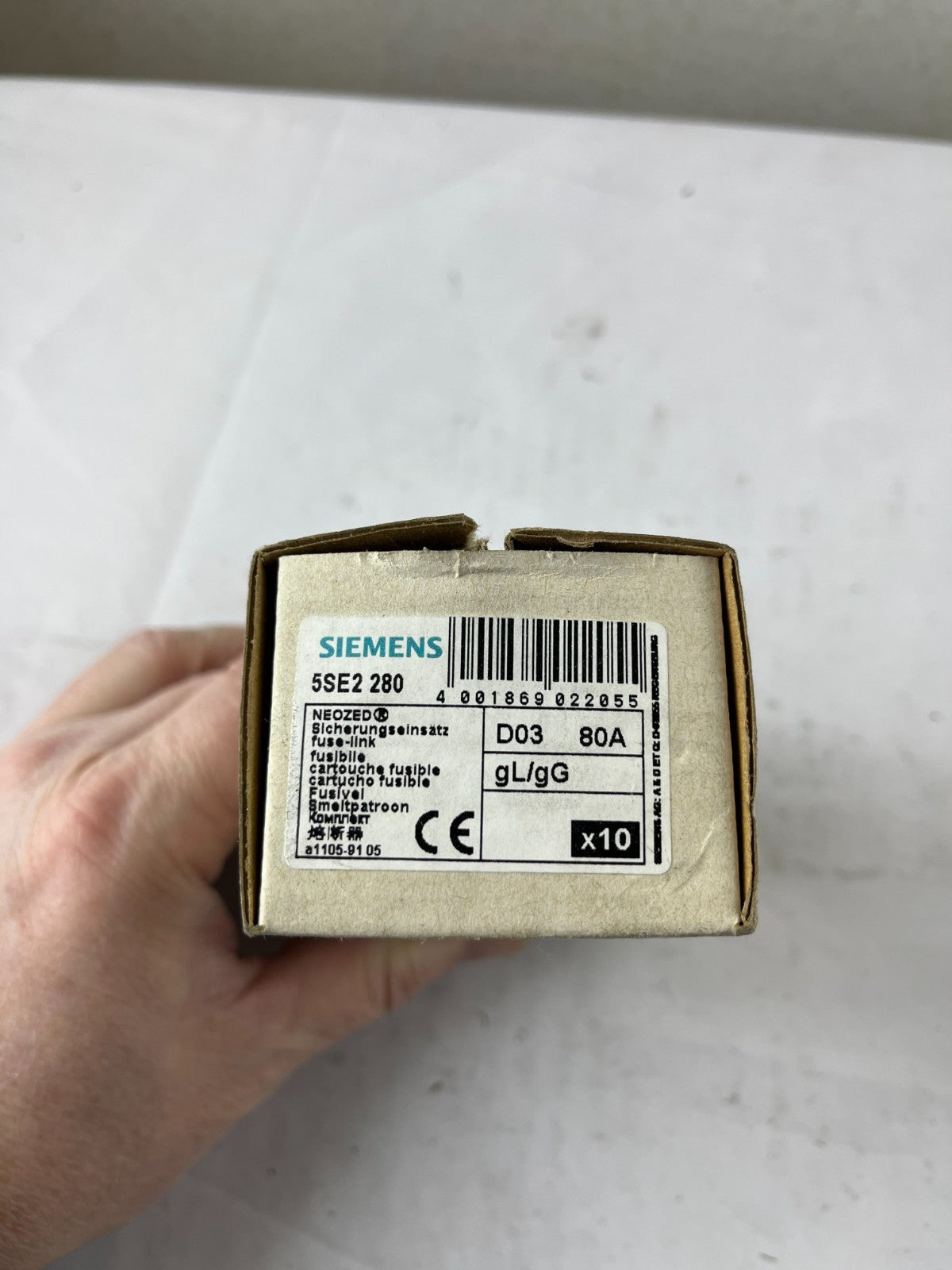 Siemens 5SE2 280 Neozed Fuse Link D03 80A gL gG Box Of 10 New Spare Part