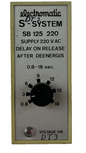Electromatic SB 125 220 S‑System Time Delay Relay 0.8–18s 220VAC Plug‑In Used