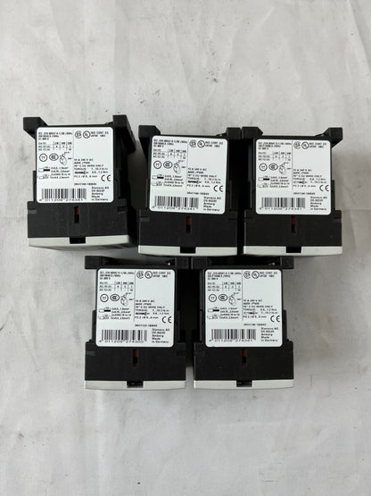 Siemens 3RH1140-1BB40 Contactor Relay 24V DC 4NO Sirius Lot 5pcs Used Spares