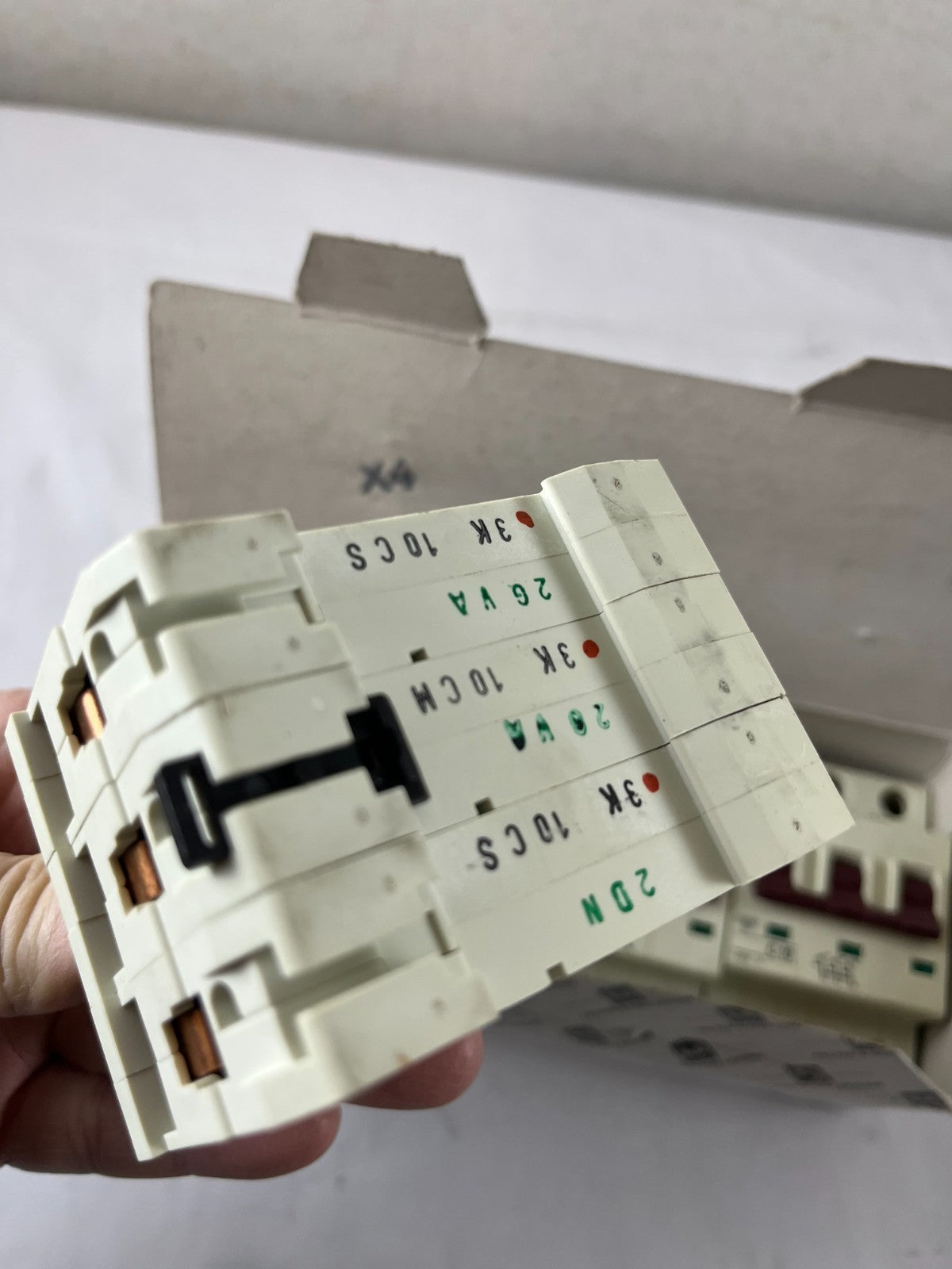 Felten & Guilleaume PX300 C10A 3‑Pole 400V 10kA Miniature Circuit Breaker Lot 3x