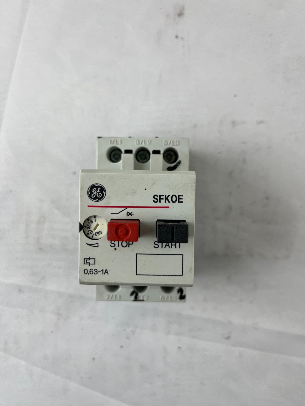 GE SFKOE Motor Protection Circuit Breaker 0.63–1A 25A AC‑3 3‑Pole Used Spare