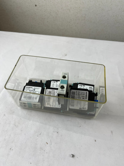 9x Siemens 3RH1921-1CA10 Auxiliary Contact Block 1NO Front Mount for 3RT1 / 3RH1