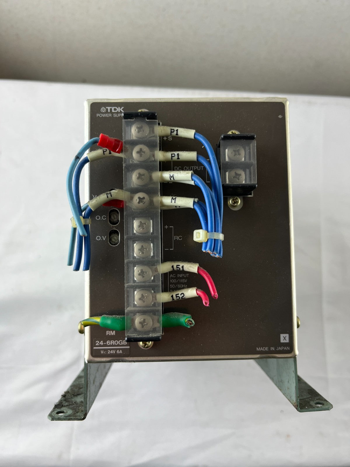 TDK RM24-6R0GB Power Supply 24V DC 6A 100-115V AC Input Used Japan Spare