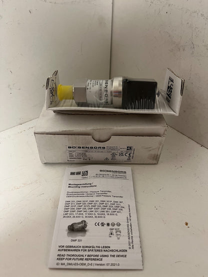 BD Sensors DMK 331 Pressure Transmitter 1...0 Bar 4-20mA 8-32VDC New Open Box