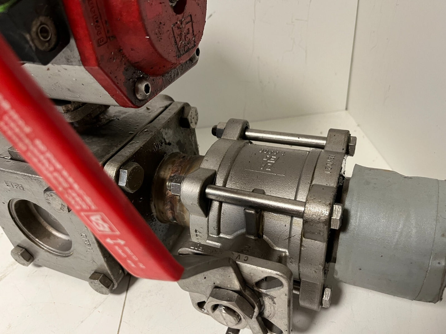 END-Armaturen ZD311567 DN50 Ball Valve Pneumatic Actuator Airtec Solenoid Used