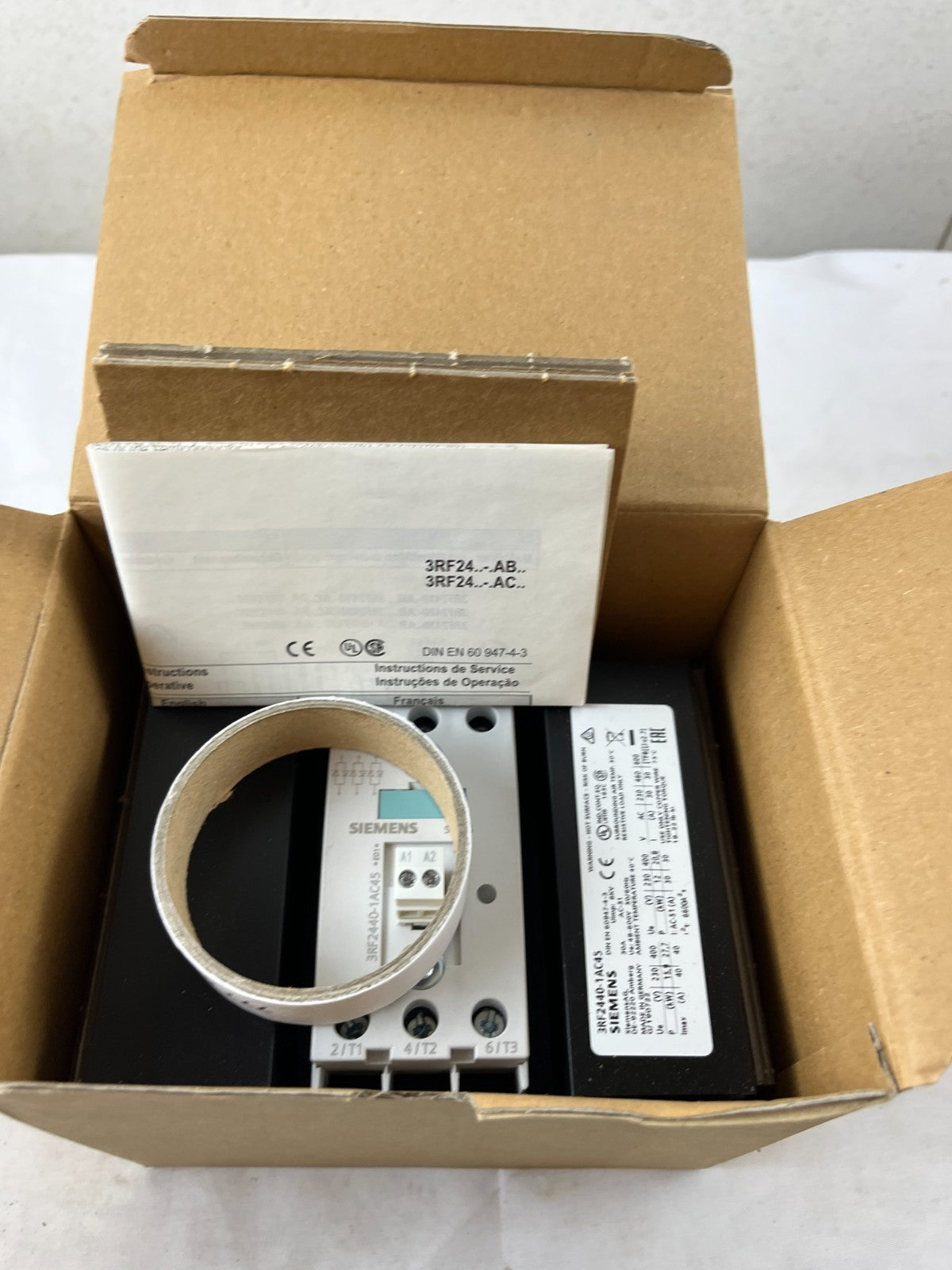 Siemens 3RF2440-1AC45 Solid State Contactor 40A Semiconductor Contactor 48-600V