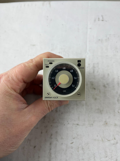 Omron H3CR-A8 Analog Timer Relay 100-240VAC 5A Plug-In Used Spare Unit