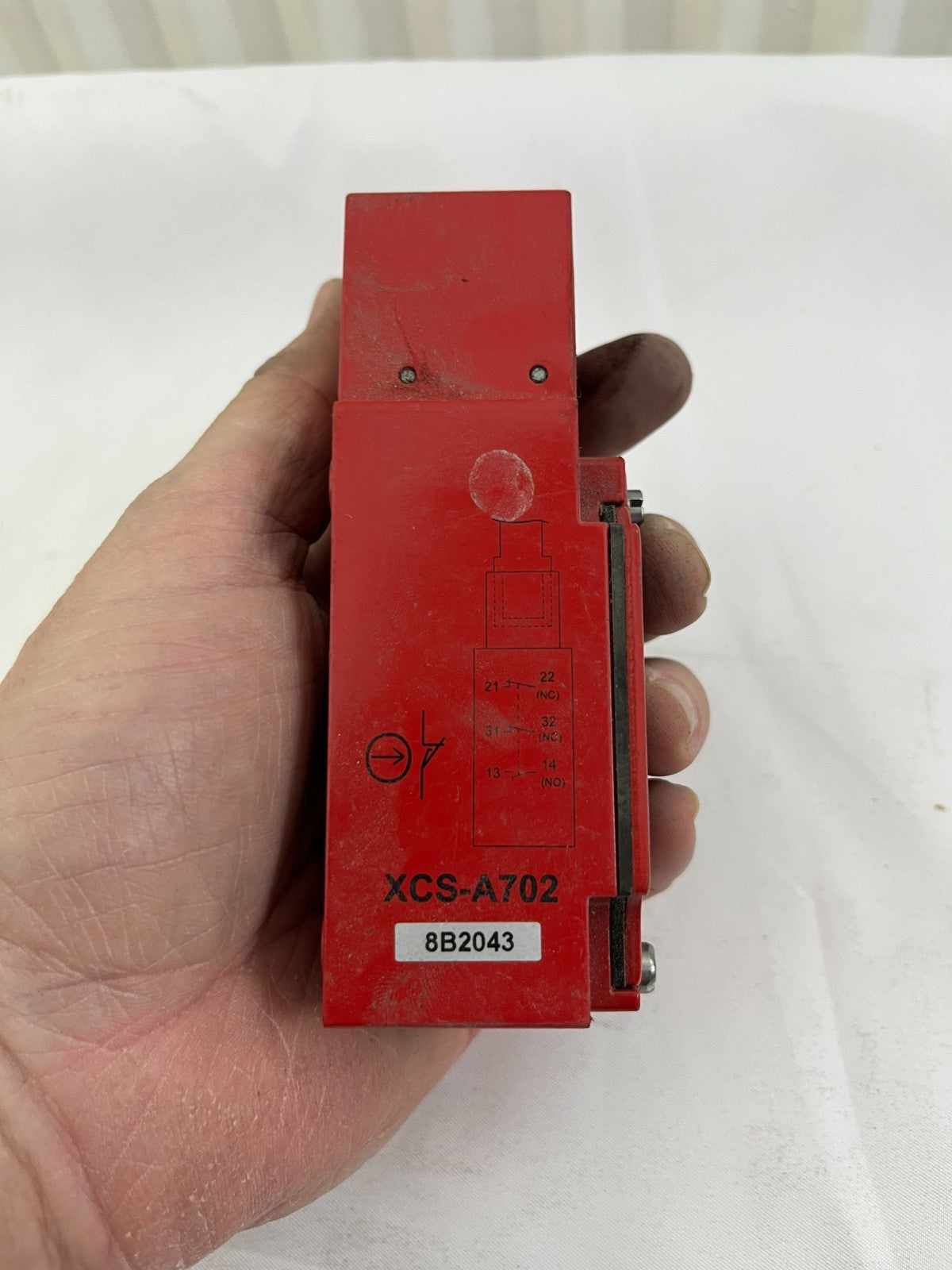 Telemecanique XCS-A702 Safety Interlock Switch 2NC 1NO IP67 500V AC Used Working