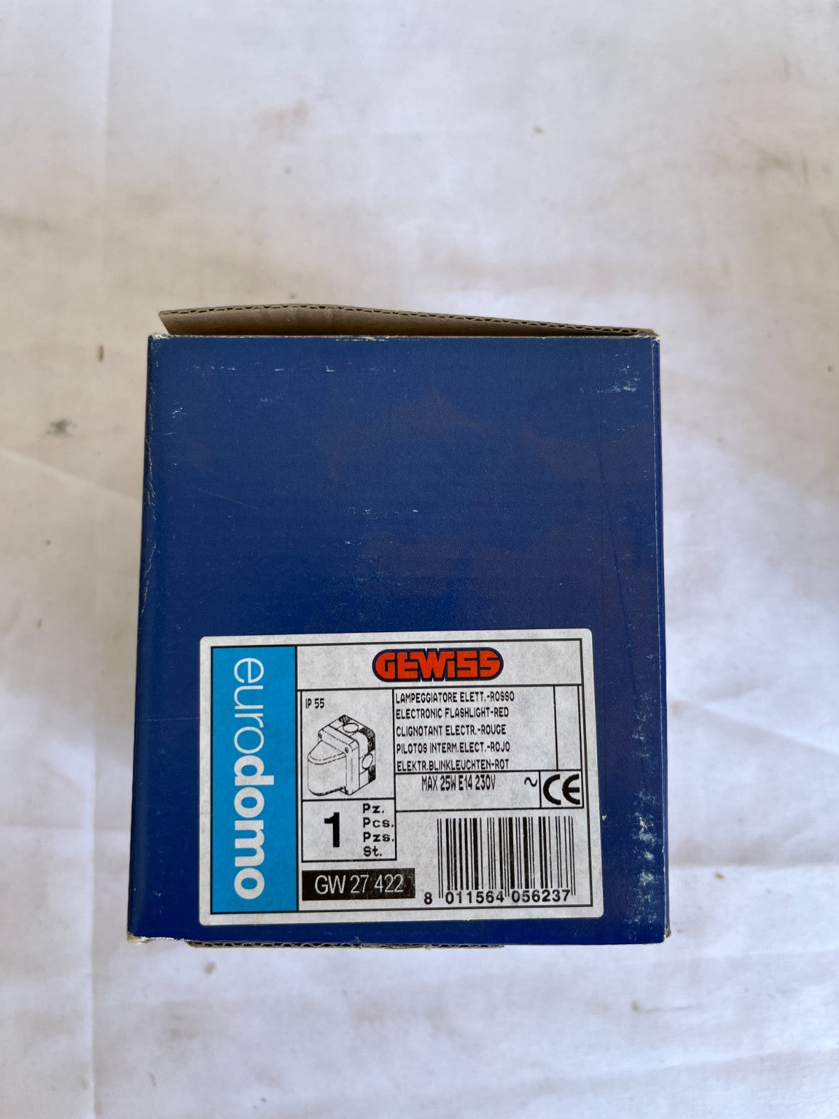 Gewiss GW27422 Red Electronic Flashlight Beacon 230V IP55 New Spare Unit