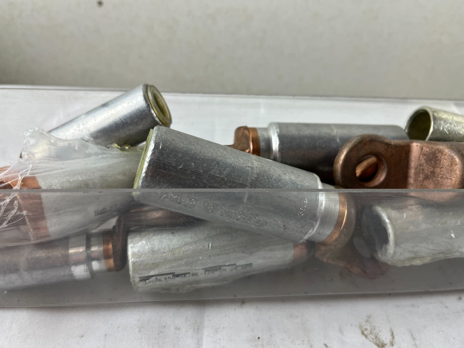 Bimetallic Cable Lugs Al/Cu Crimp Type For 185 Mm² Cable, Mixed Lot Used Bundle