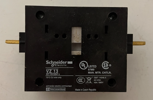 Schneider Electric VZ13 TeSys VARIO Neutral Block 175A 690V IEC Used