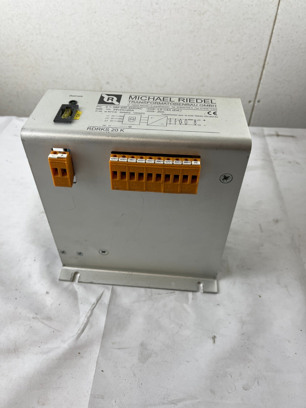 Michael Riedel RDRKS 20 K Power Supply 24VDC 20A 380-420VAC 3-Phase Used