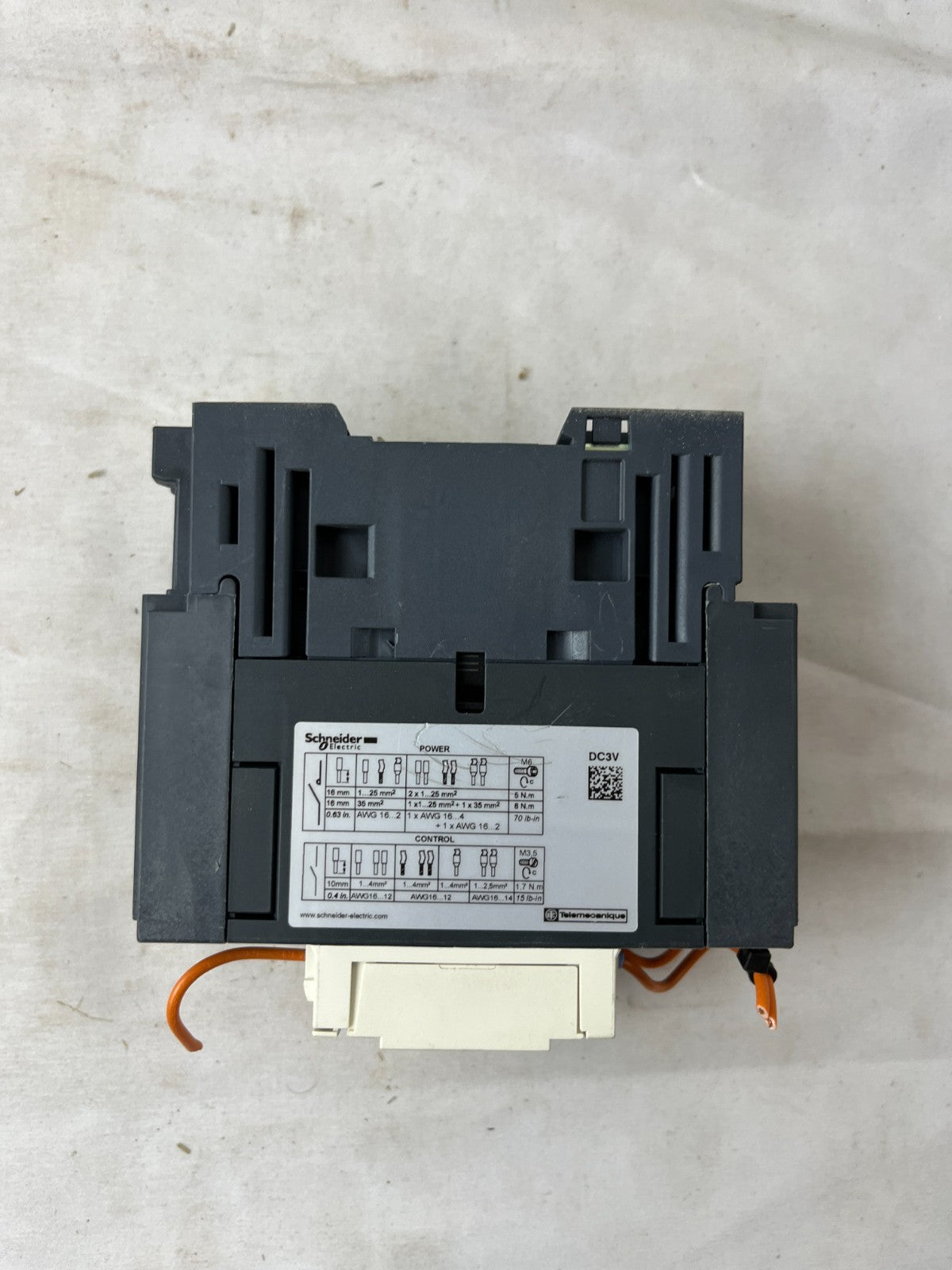 Schneider LC1D65A TeSys Contactor 80A 24V DC Coil Used Spare Unit