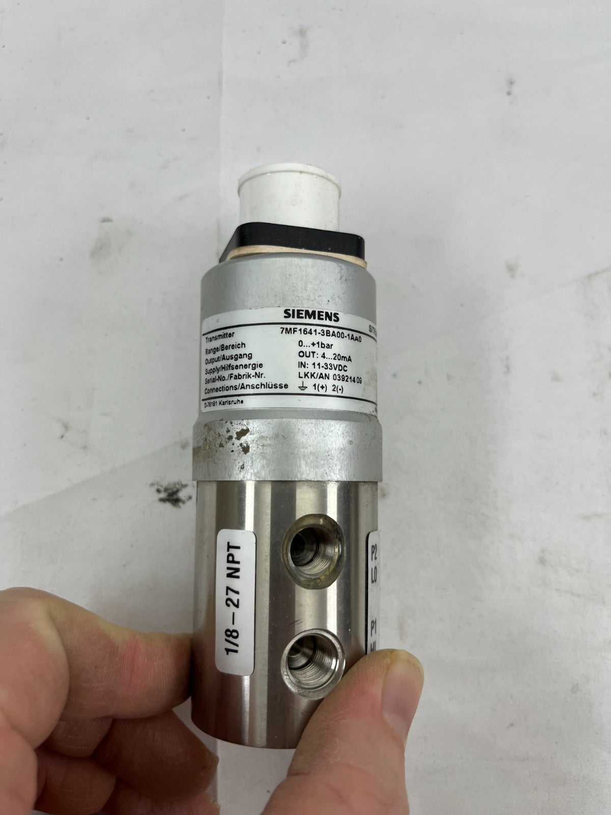 Siemens SITRANS P250 Differential Pressure Transmitter 7MF1641-3BA00-1AA0 Used