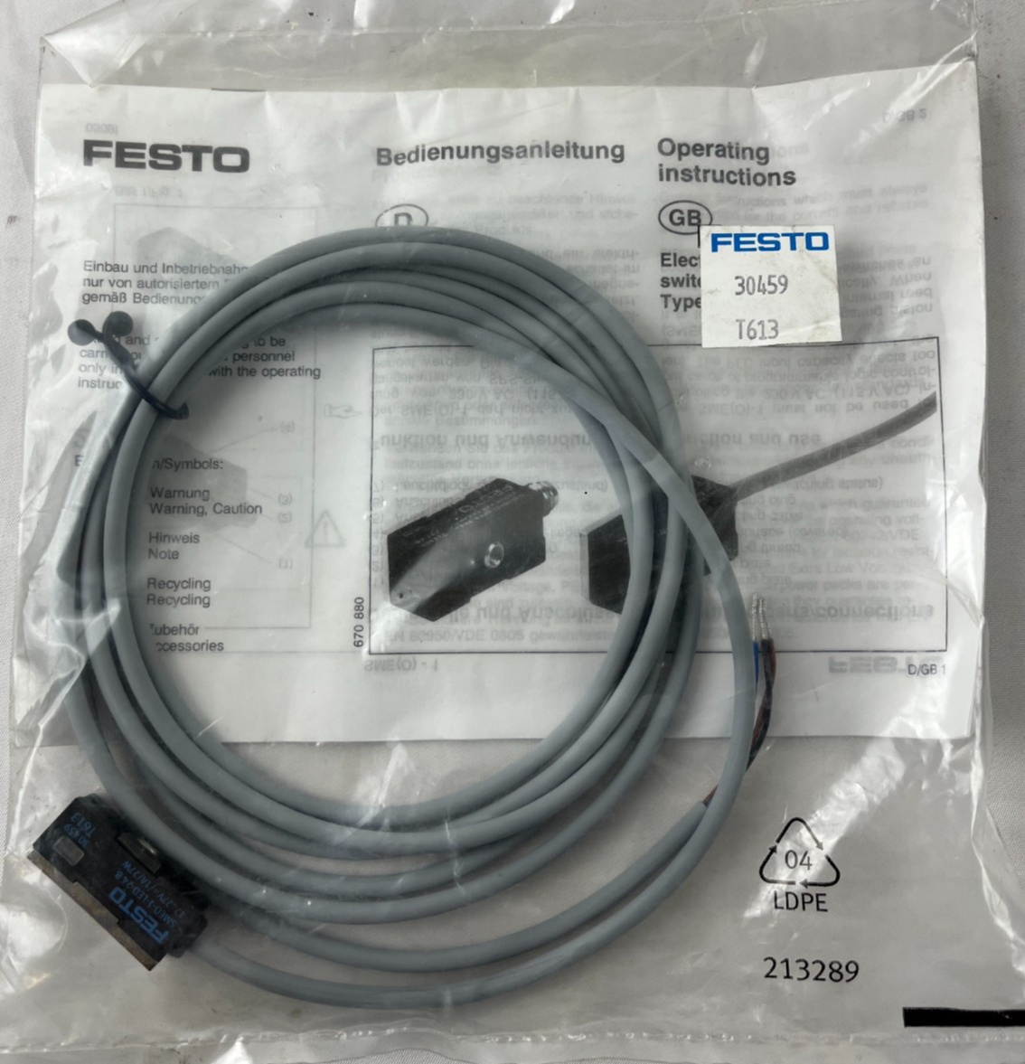 FESTO SME-8 Proximity Sensor NEW 30459 T613 Magnetic Reed LED 5-30V AC/DC