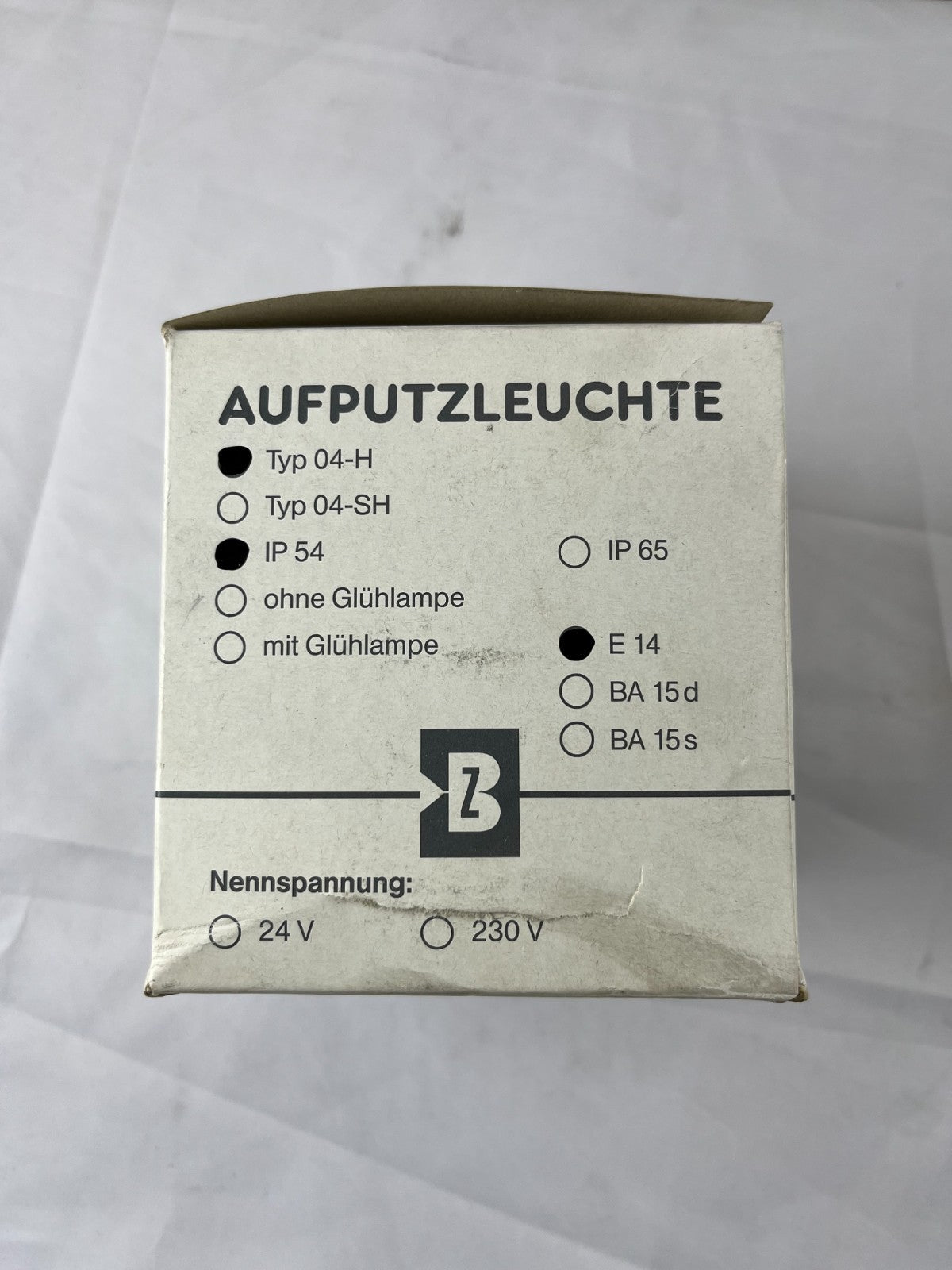 Bezet Typ 04‑H Aufputzleuchte IP54 230V E14 Amber Surface Mount Indicator New