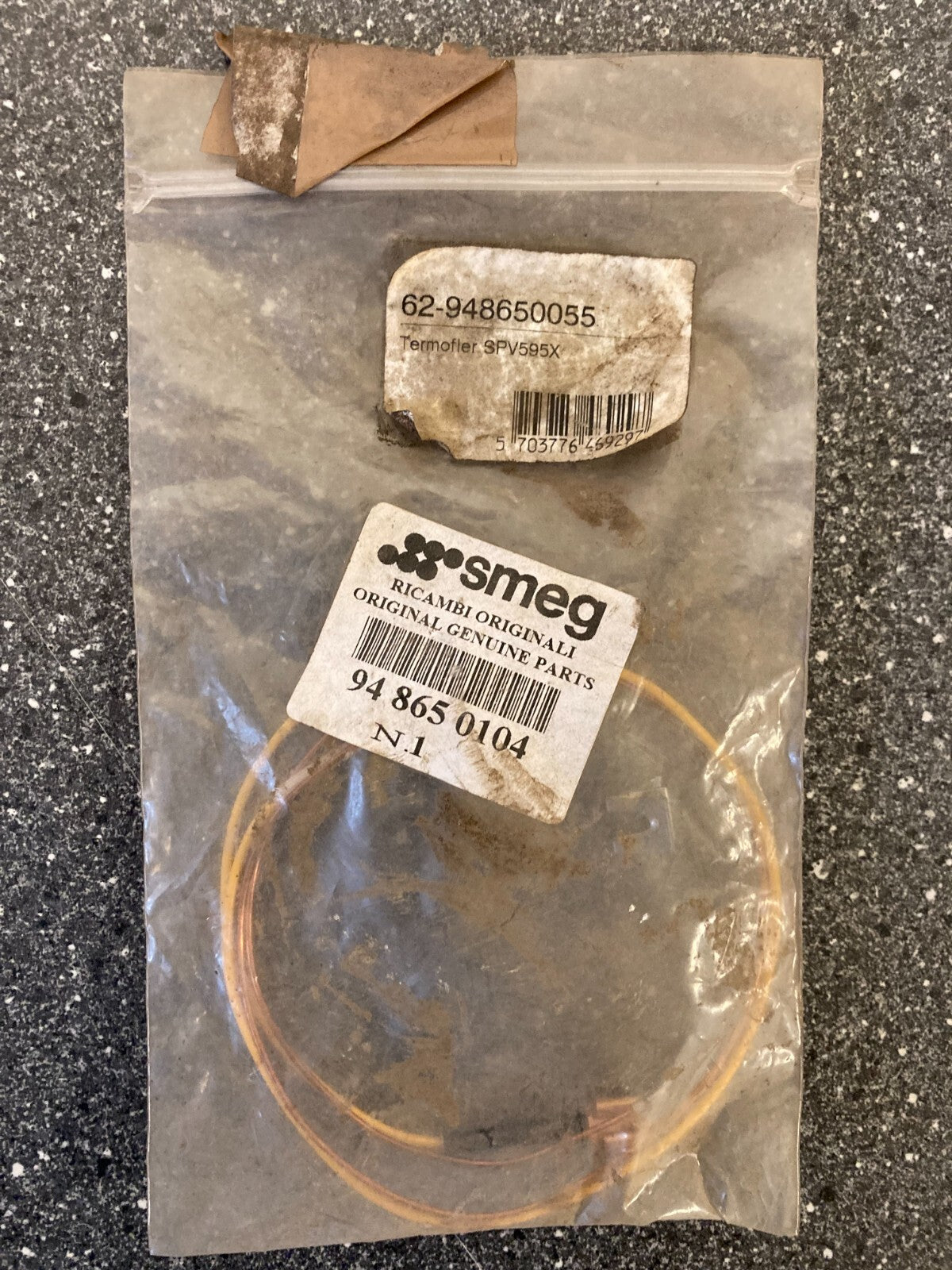 Smeg Oven Thermocouple - NOS Genuine Spare Part PN 948650055 termofler spv595x