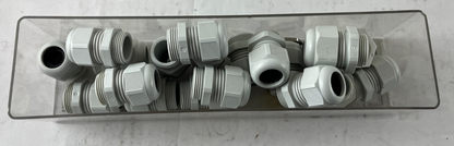 M25x1.5 Cable Gland Bundle Grey Plastic IP Rated Used Lot Spare Parts