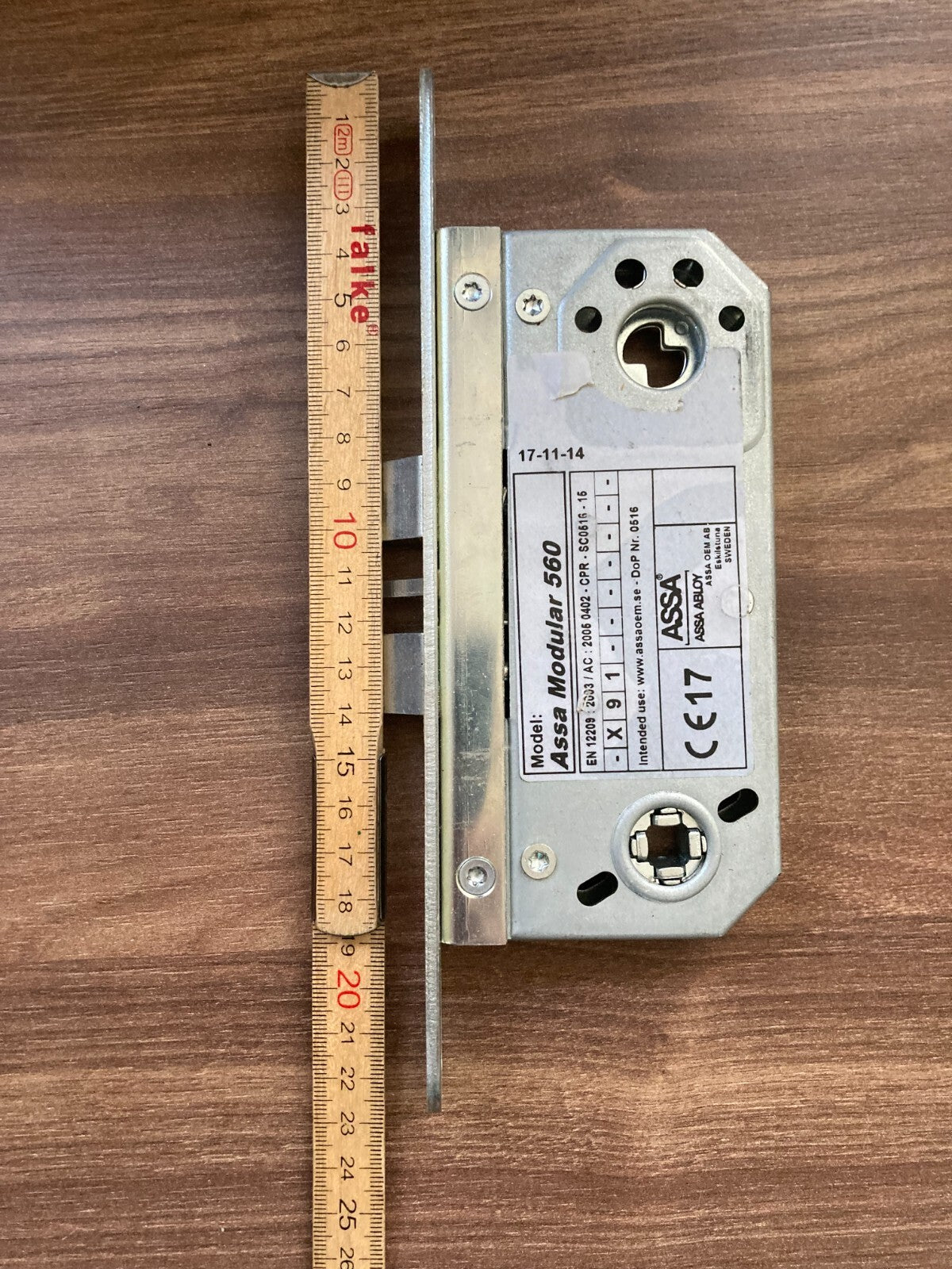 Assa Abloy Modular 560 Double latch lock with automatic locking L: 22.5mm