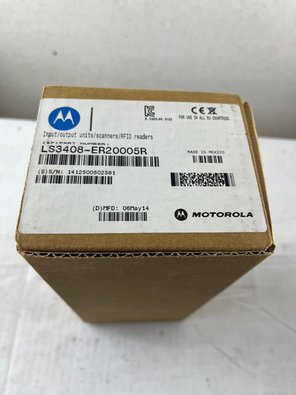 Motorola LS3408-ER20005R Rugged Barcode Scanner Extended Range Yellow New