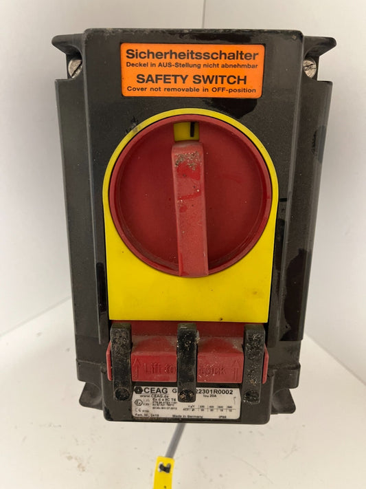 CEAG GH2622301R0002 Safety Switch, 20A, Used, Tested - Fully Working