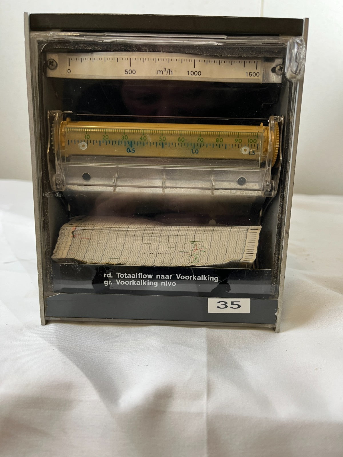 Foxboro SPEC 200 Recorder 220S-3F5 Industrial Chart Recorder Flow Recorder Used