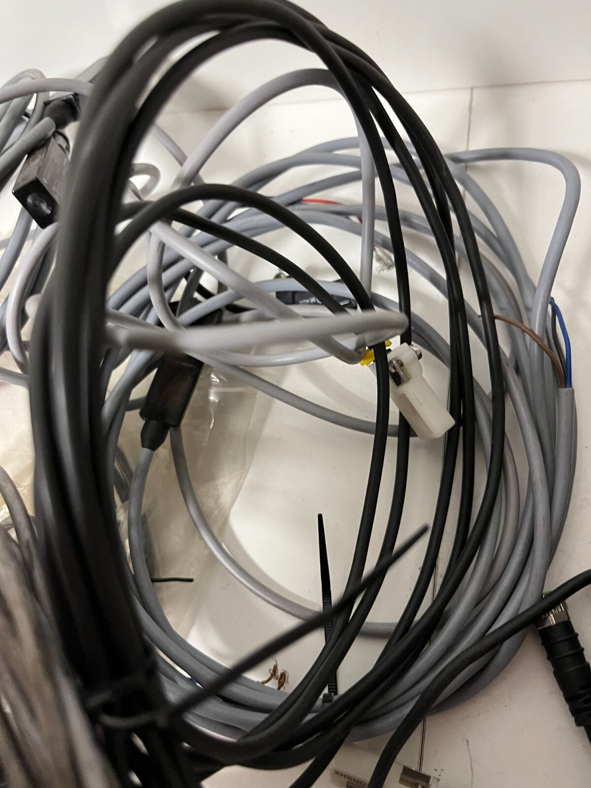 Lot Industrial Sensor Cables & Connectors - Mixed Brands & Lengths - SOLD AS IS