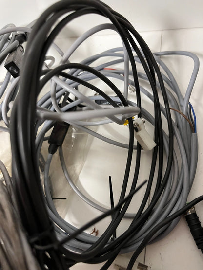 Lot Industrial Sensor Cables & Connectors - Mixed Brands & Lengths - SOLD AS IS