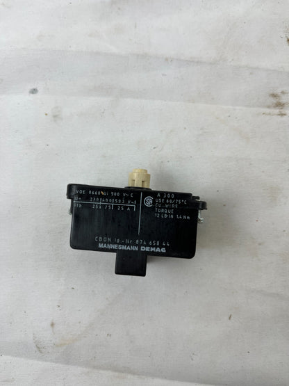 Demag CBDN 87465844 Cam Limit Switch Contact Block 500V 25A Used Spare Unit