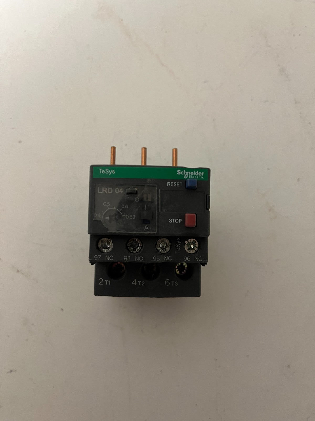 Schneider Electric LRD04 TeSys Thermal Overload Relay 0.4–0.63A 690V, Used OK