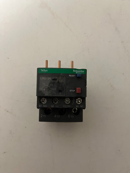 Schneider Electric LRD04 TeSys Thermal Overload Relay 0.4–0.63A 690V, Used OK