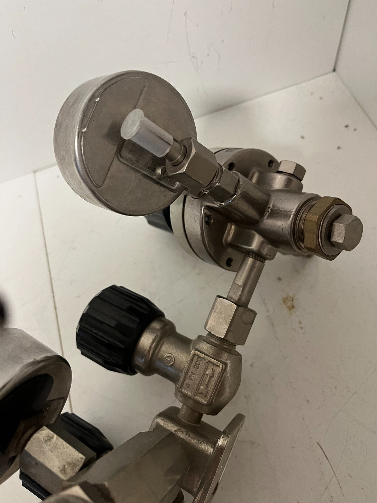 Messer Griesheim Oxygen Regulator Dual-Stage 315bar/10bar WIKA Gauge Used