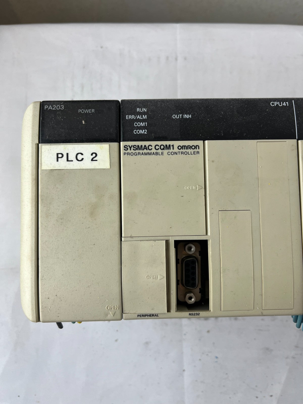 Omron CQM1 CPU41 PLC System PA203 ID212 OD212 Rack “PLC 2” Good Used