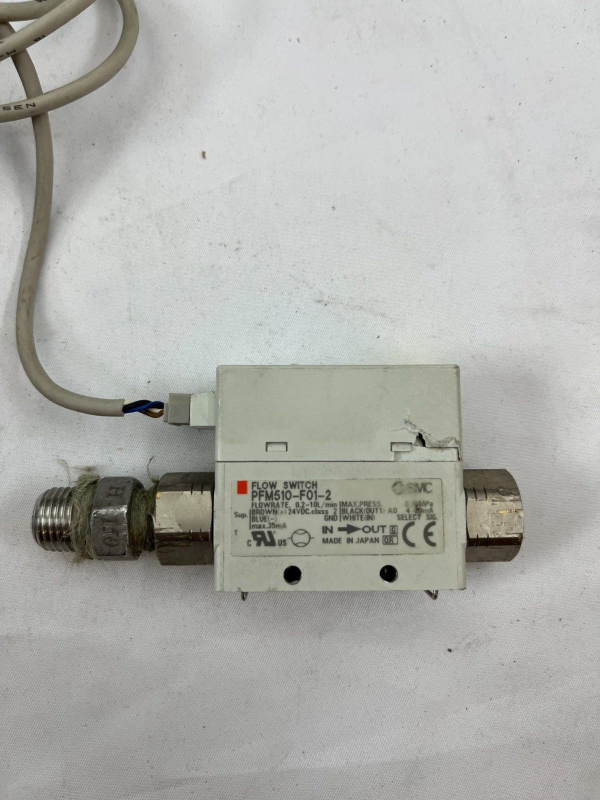 SMC PFM510-F01-2 Digital Flow Switch 0.2–10L/min MEMS Air Gas Sensor NPN/PNP