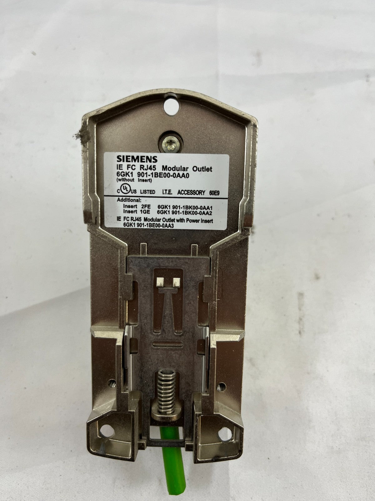 Siemens IE FC RJ45 Modular Outlet 6GK1901-1BE00-0AA0 | Cat6 | Ethernet | Used