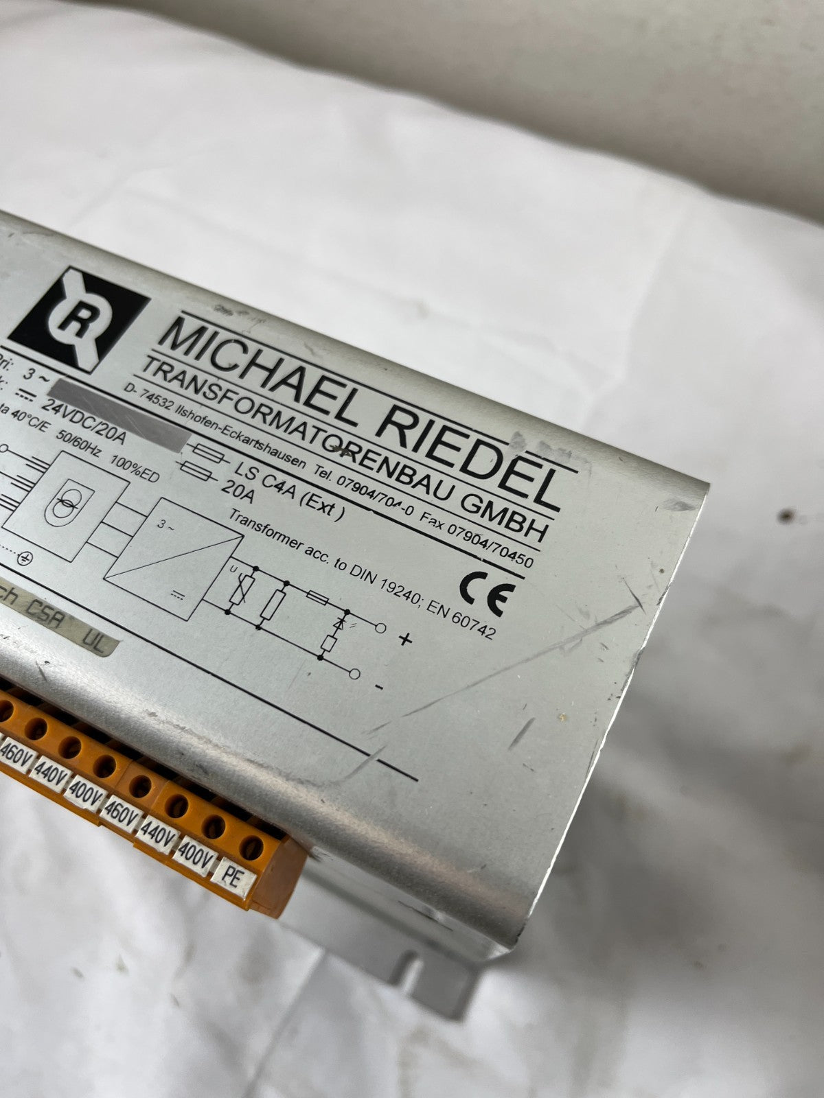 Michael Riedel RDRKS 20 24VDC 20A Industrial Power Supply 3-Phase Used Working