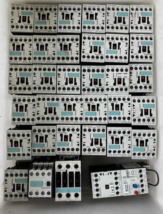 Siemens SIRIUS Contactor Relay Lot 35pcs 3RH1140 3RH1131 Mixed 24V/230V Used