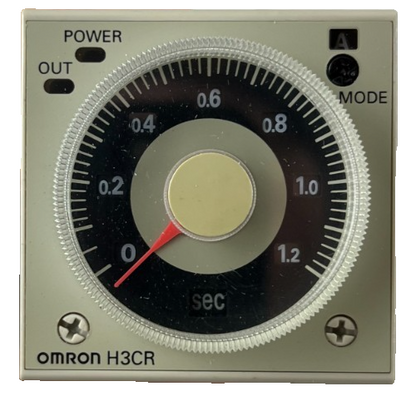 Omron H3CR-A8 Analog Timer Relay 100-240VAC 5A Plug-In Used Spare Unit