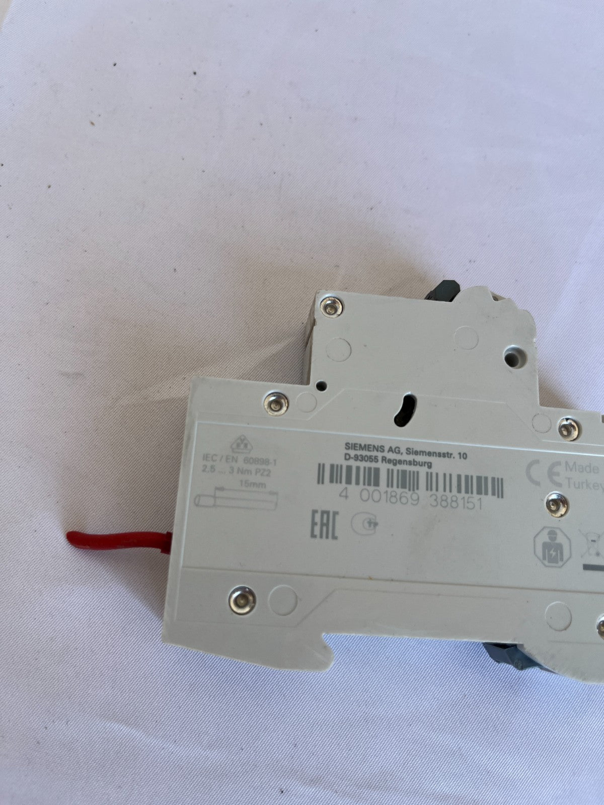 Siemens 5SL6104-7 MCB C4 1-Pole 4A 230/400V Used Spare Unit Relay