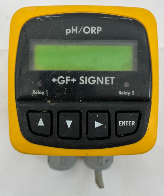 GF Signet pH/ORP Controller w/ Dual Relay Output +GF+ Signet CE UL LR92369 Used