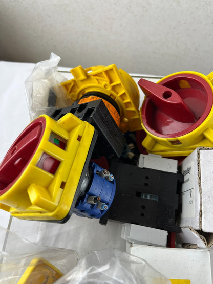 Industrial Switch Bundle Allen Bradley ABB Mixed Lot Emergency Stop Components