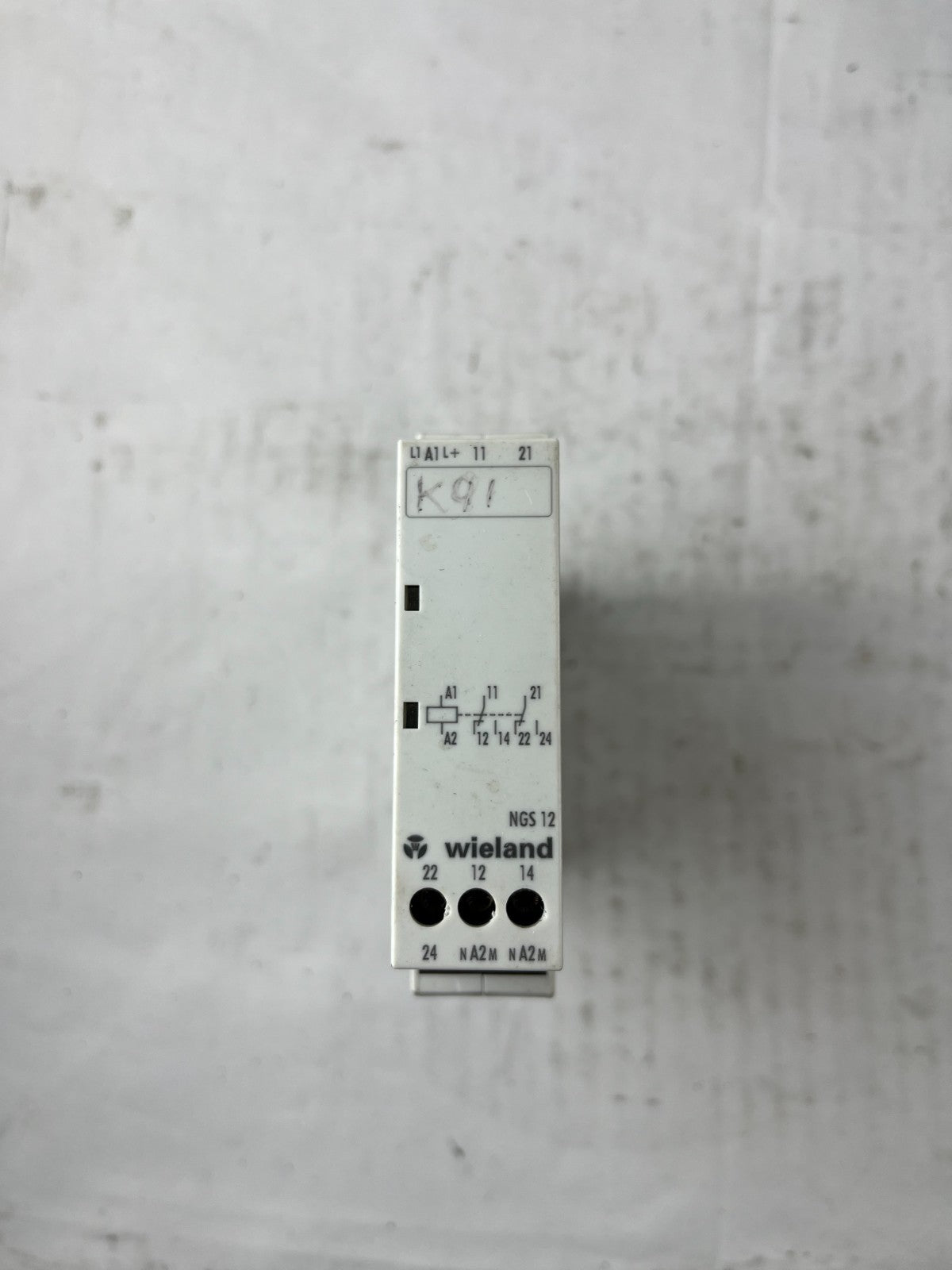 Wieland NGS 12 Relay Module 24V AC/DC 2CO 5A DIN Rail Used Spare Unit