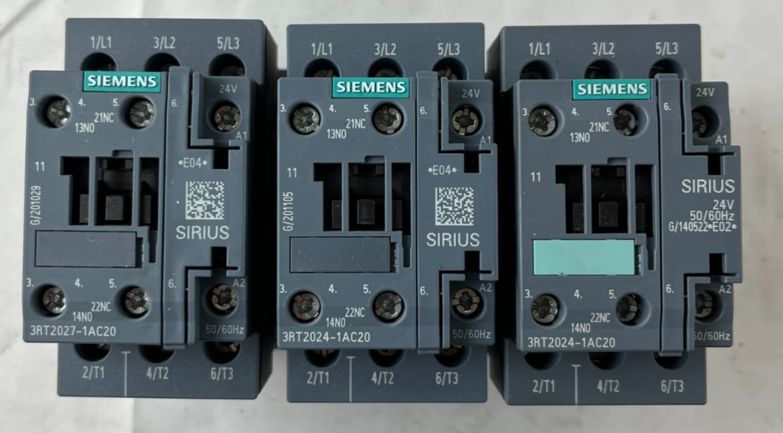 Siemens 3RT2024-1AC20 Contactor 24V Coil 3P SIRIUS Used Lot 3 Spare Units